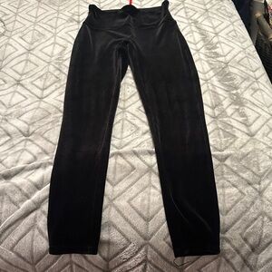 SPANX Black Velvet Leggings
